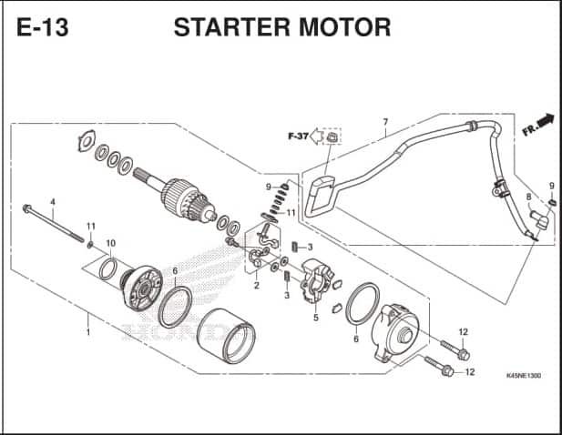 E-13 Starter Motor