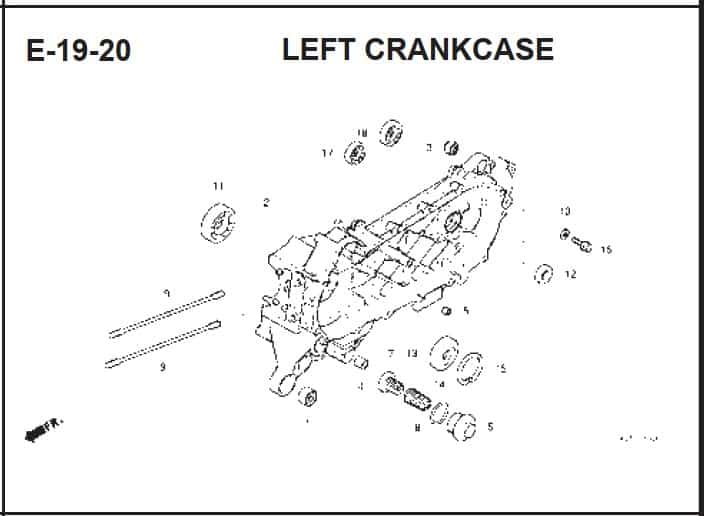 E-19-20 Left Crankcase