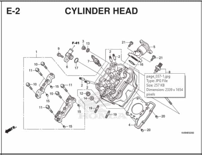 E-2 Cylinder Head