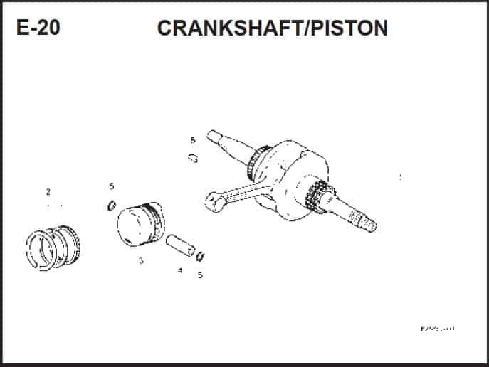 E-20 CrankShaft/ Piston – Katalog Suku Cadang Honda BeAT FI K25A