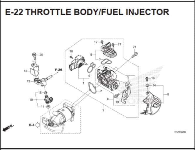 E-22 Throttle Body Fuel Injector