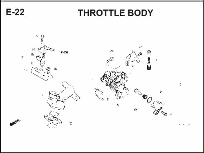 E-22 Throttle Body