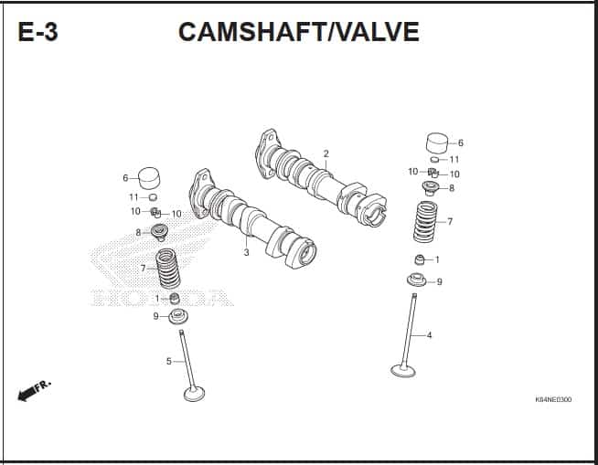 E-3 Camshaft Valve