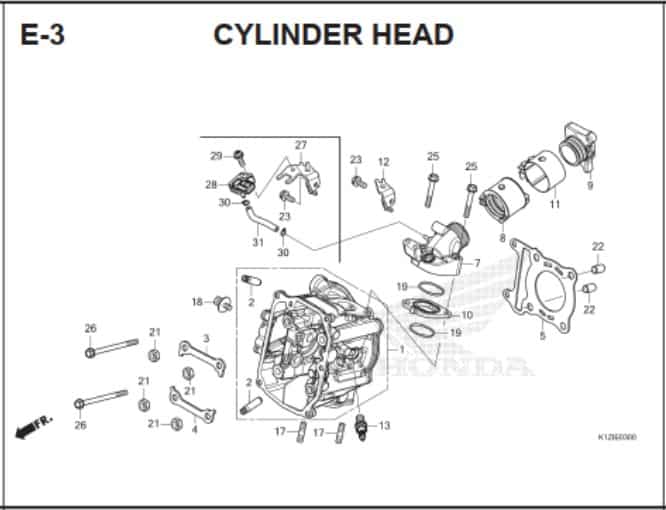 E-3 Cylinder Head Cover