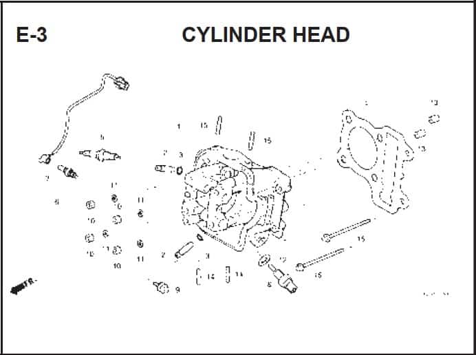 E-3 Cylinder Head