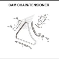 E-4 Cam Chain Tensioner – Katalog Suku Cadang Honda New CBR 150R K45R