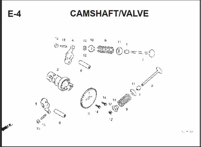 E-4 Cams haft Valve