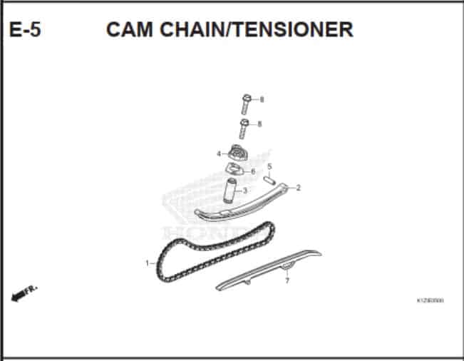 E-5 Cam Chain Tensioner