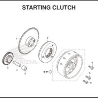 E-9 Starting Clutch – Katalog Suku Cadang Honda New CBR 150R K45R