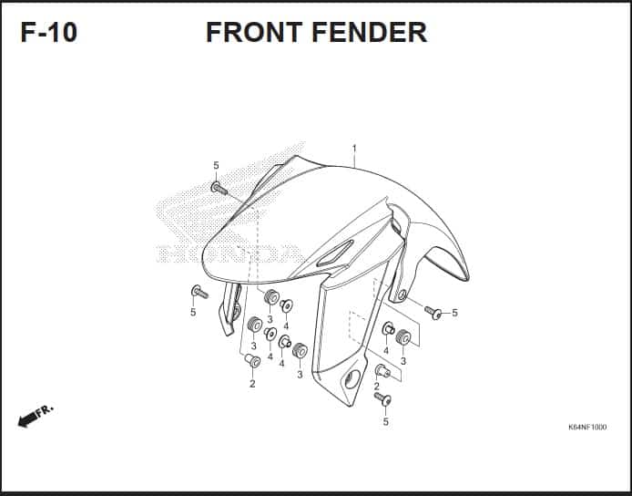 F-10 Front Fender