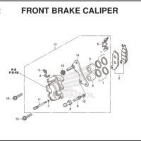 F-12 Front Brake Caliper