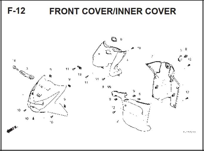 F-12 Front Cover Inner Cover