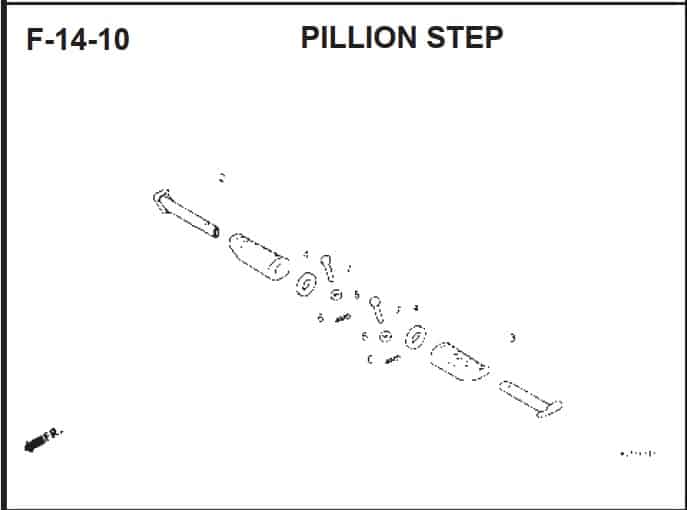 F-14-10 Pillion Step