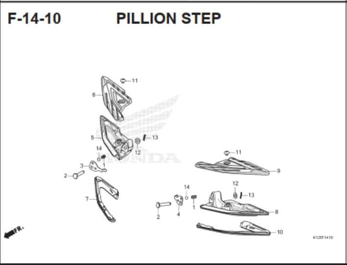 F-14-10 Pillion Step