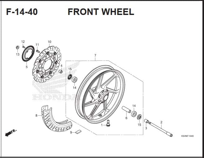 F-14-40 Front Wheel