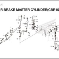 F-15-1 Rear Brake Master Cylinder (CBR150RA)