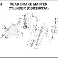 F-15-1 Rear Brake Master Cylinder (CBR250S3A)