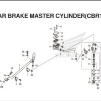 F-15 Rear Brake Master Cylinder (CBR150R)