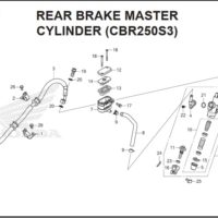 F-15 Rear Brake Master Cylinder (CBR250S3)