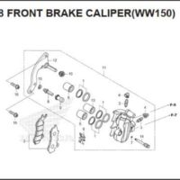 F-18 Front Brake Caliper (WW150)