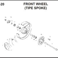 F-20-20 Front Wheel (Tipe Spoke)