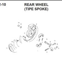 F-22-10 Rear Wheel (Tipe Spoke)