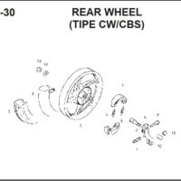 F-22-30 Rear Wheel (Tipe CW CBS