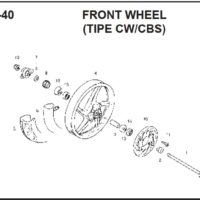 F-20-40 Front Wheel (Tipe CW/CBS) – Katalog Suku Cadang Honda BeAT FI K25A