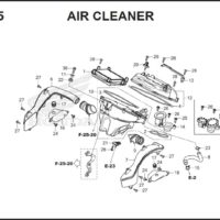 F-25 Air Cleaner -Katalog Suku Cadang Honda CBR250RR K64J