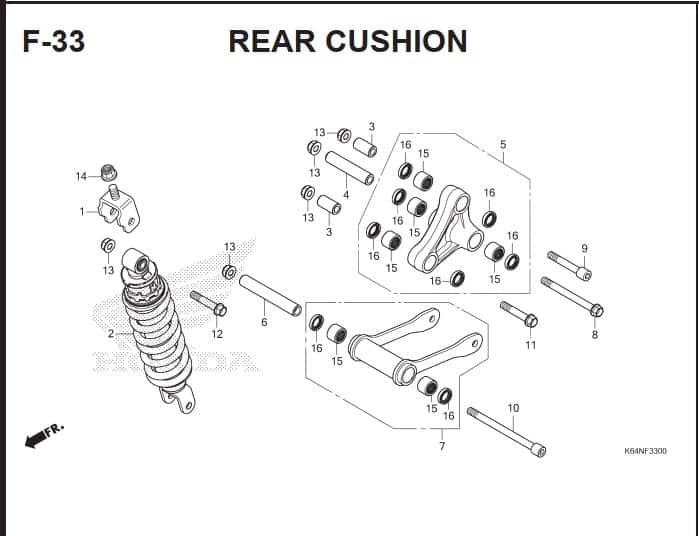 F-33 Rear Cushion