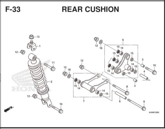 F-33 Rear Cushion