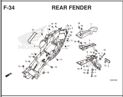 F-34 Rear Fender