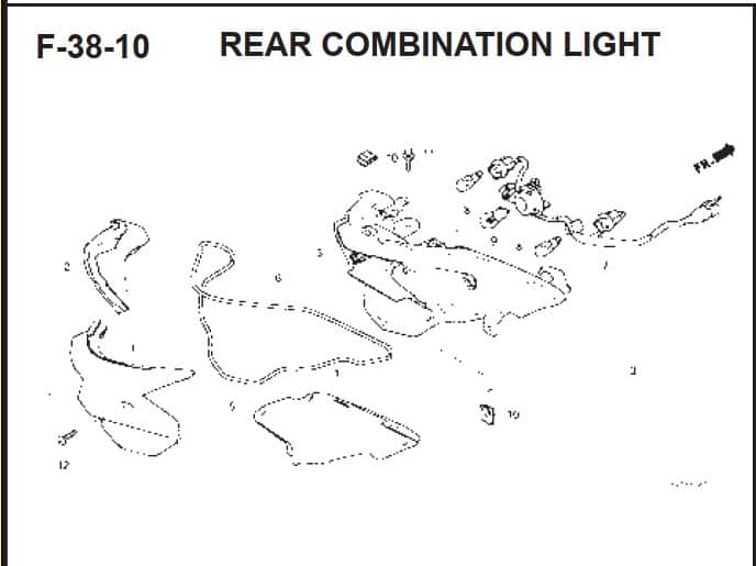 F-38-10 Rear Combination Light