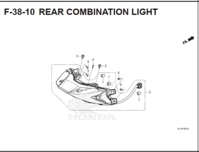 F-38-10 Rear Combination Light