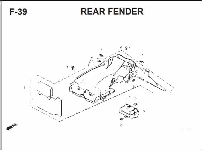 F-39 Rear Fender