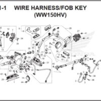 F-41-1 Wire Harness FOB Key (WW150HV)