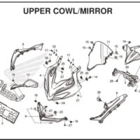 F-43 Upper Cowl Mirror
