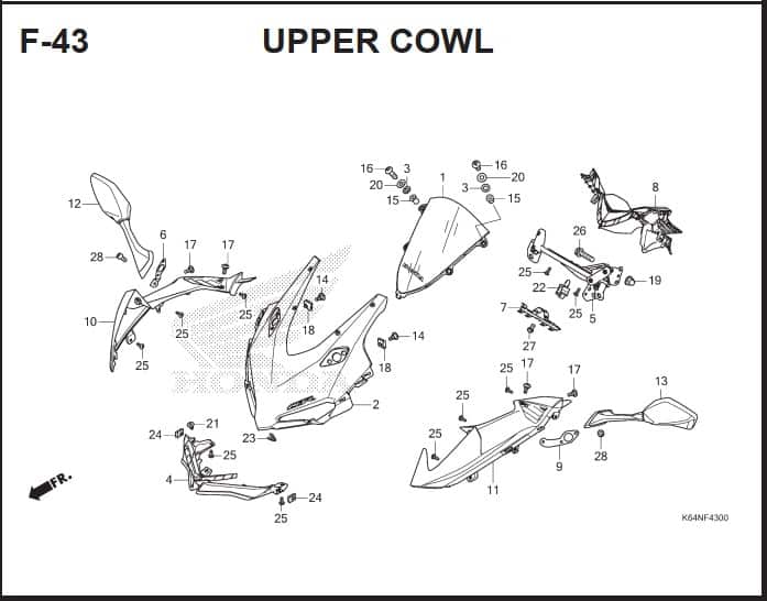 F-43 Upper Cowl