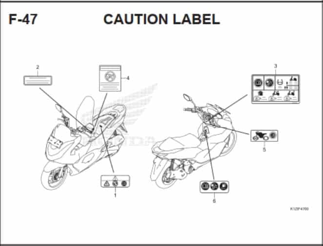 F-47 Caution Label