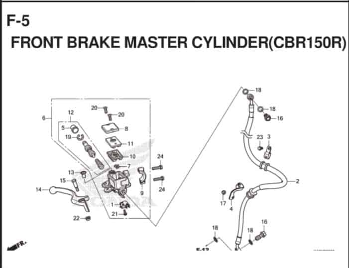 F-5 Front Brake Master Cylinder (CBR150R)