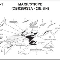 F-50-1 Mark Stripe (CBR250S3A- 2IN,5IN)