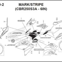 F-50-2 Mark Stripe (CBR250S3A 6IN)