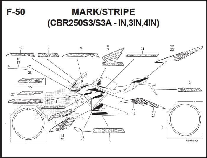 F-50 Mark Stripe