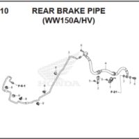 F-7-10 Rear Brake Pipe (WW150AHV)