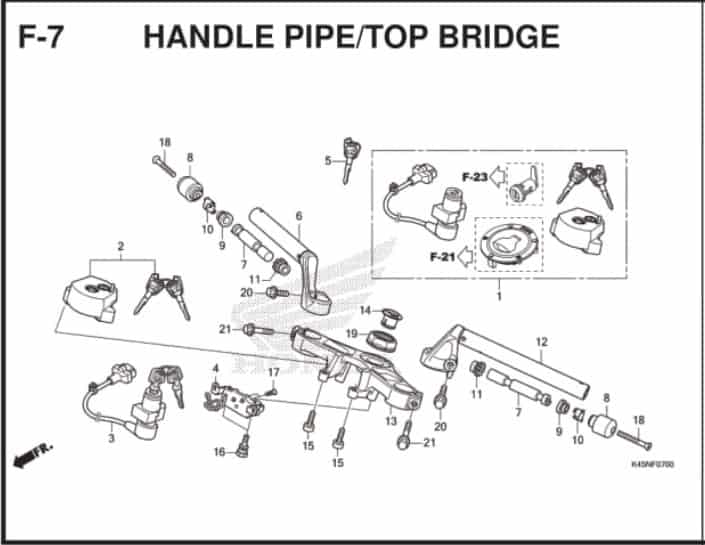 F-7 Handle Pipe Top Bridge