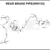 F-7 Rear Brake Pipe (WW150)