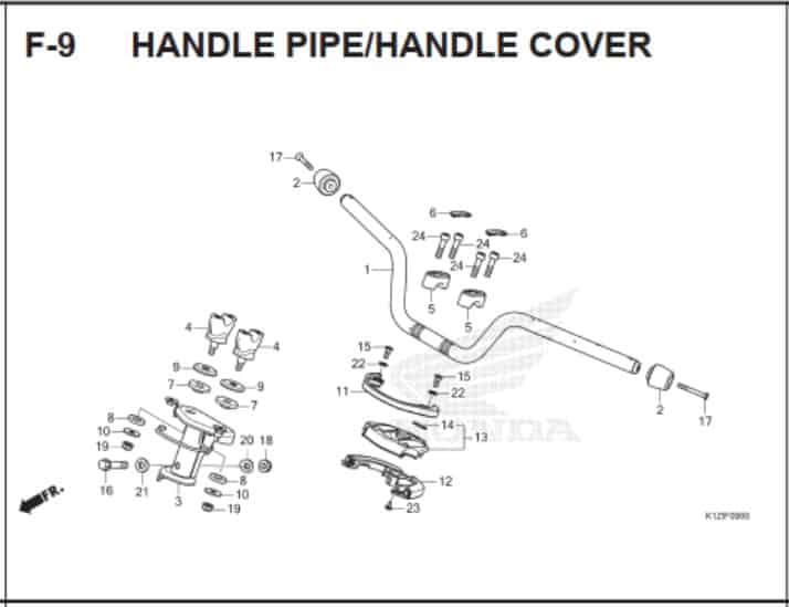 F-9 Handle Pipe Handle Cover