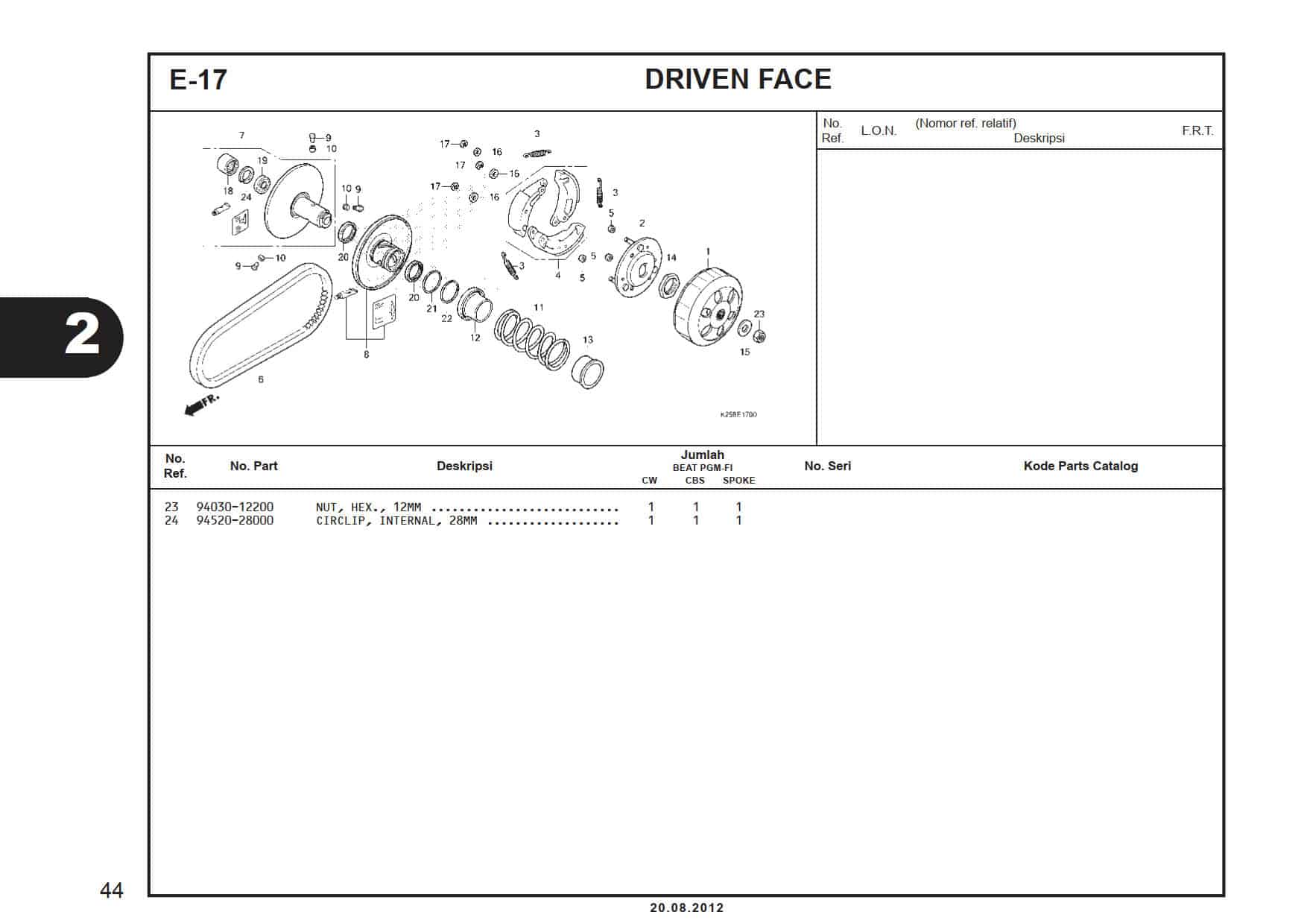 E-17 Driven Face