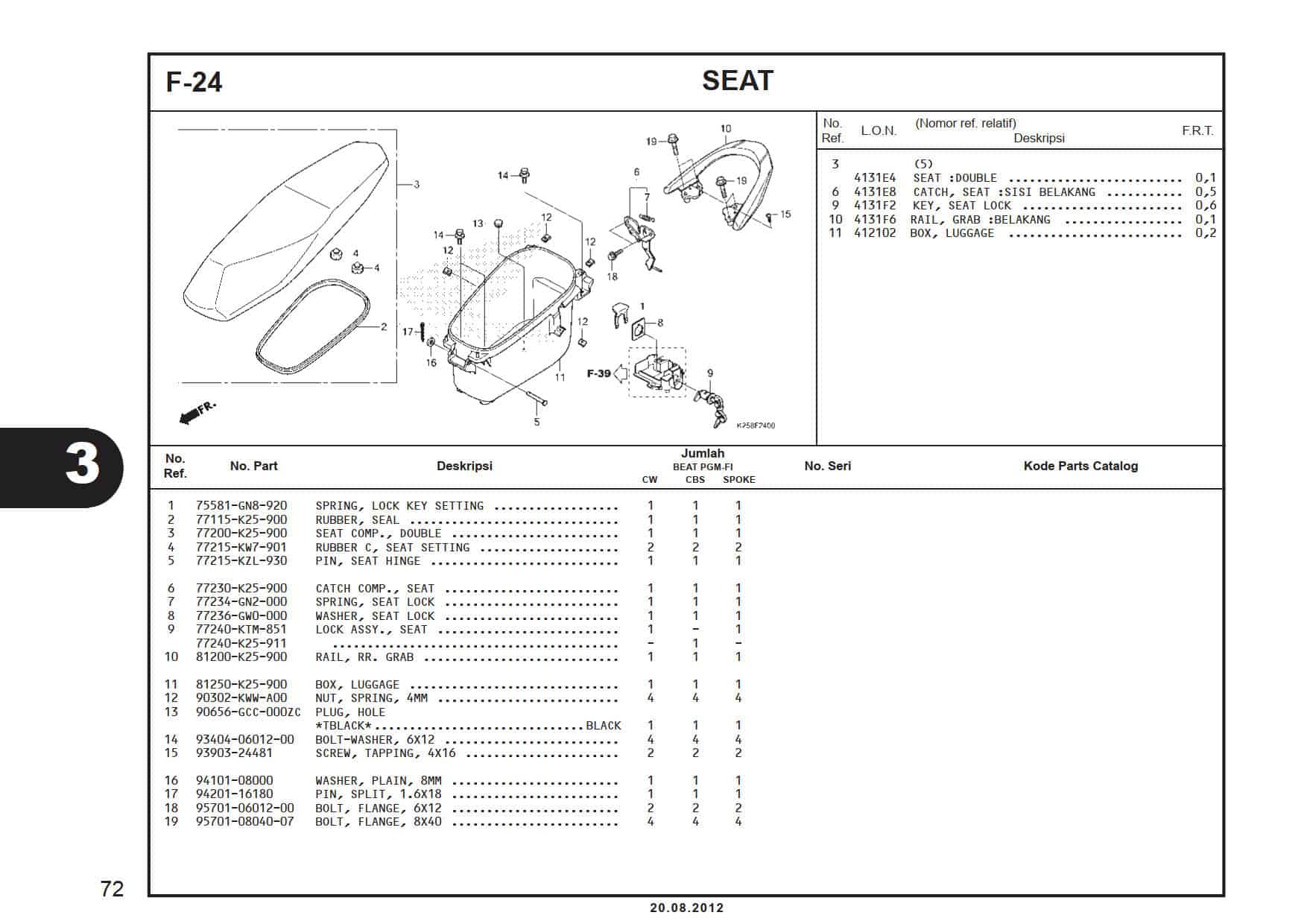 F-24 Seat 