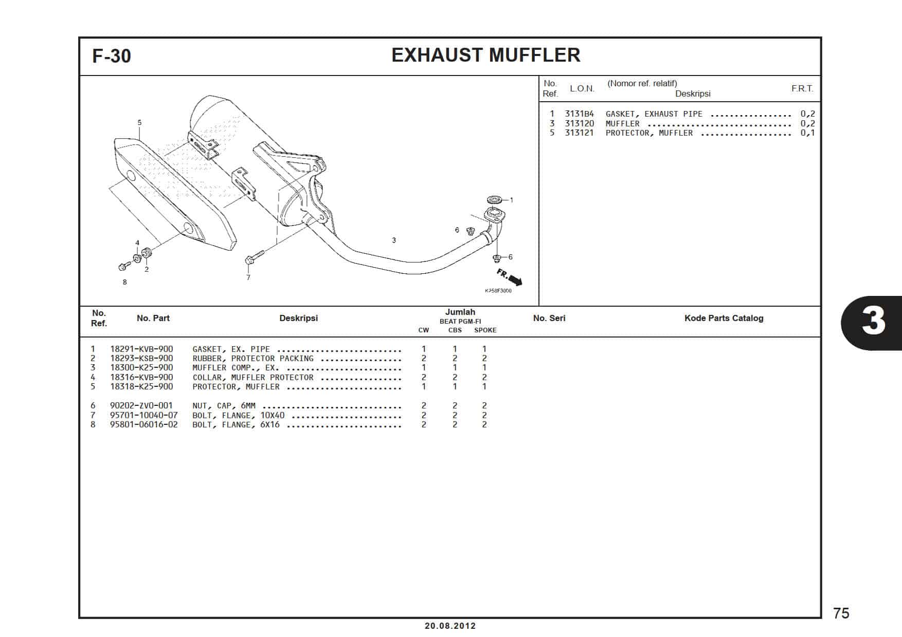 F-30 Exhaust Muffler